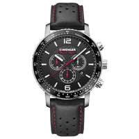 Wenger Men's Chronograph Watch - Roadster Black & White Dial Strap | 01.1843.101 ,