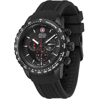 Wenger Men's Chronograph Watch - Roadster Black Night Rubber Strap | 01.0853.213S ,