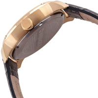 Wenger Men's Quartz Watch - Edge Romans Date Grey Dial Leather Strap | 01.1141.120 ,