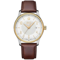 Wenger Men's Quartz Watch - Terragraph Silver and White Dial Strap | 01.9041.215C ,