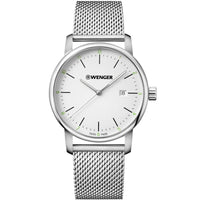 Wenger Men's Quartz Watch - Urban Classic Silver Tone Dial Bracelet | 01.1741.113 ,