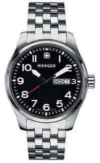 Wenger Men's Swiss Made Aerograph Day Date Watch 72096 ,