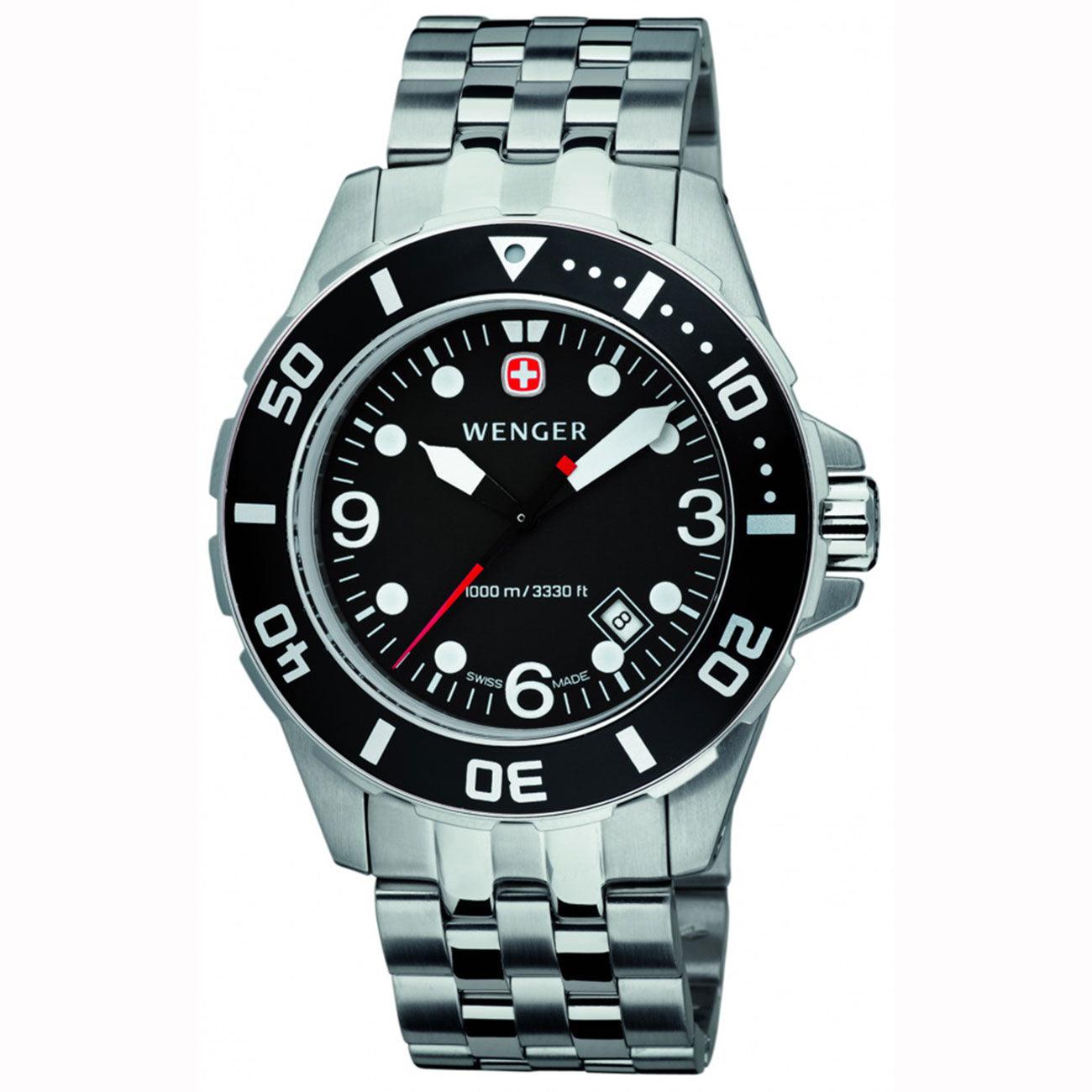 Wenger Men's Swiss Made AquaGraph 1000 Meter Deep Diver 72236