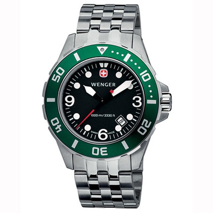 Wenger Men's Swiss Made Aquagraph 1000M Watch 72227 ,