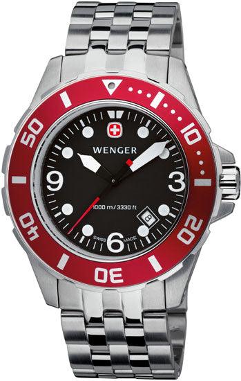 Wenger Men's Swiss Made Aquagraph 1000M Watch 72228 ,