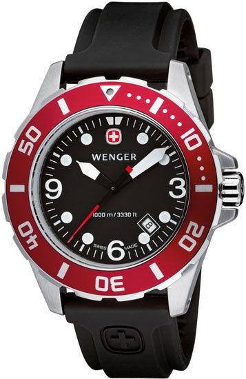 Wenger Men's Swiss Made Aquagraph 1000M Watch 72233 ,
