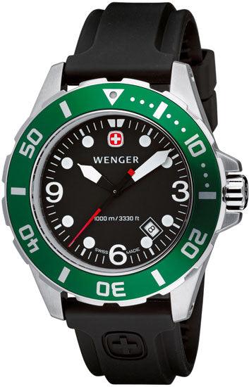 Wenger Men's Swiss Made Aquagraph 1000M Watch 72234 ,
