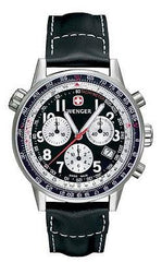 Wenger Men's Swiss Made Leather Strap Commando SR Chrono 70873