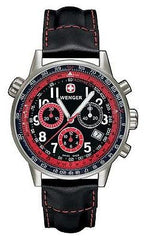 Wenger Men's Swiss Made Leather Strap Commando SR Chrono 70874
