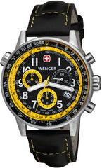 Wenger Men's Swiss Made Leather Strap Commando SR Chronograph 70872