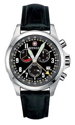 Wenger Men's Swiss Made TerraGraph Dual Time Power Reserve Alarm Watch 72755 ,