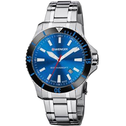 Wenger Men's Swiss Quartz Watch - Seaforce Blue Dial Dive | 01.0641.123 ,