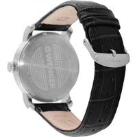 Wenger Men's Swiss Quartz Watch - Urban Classic Silver Dial Black Strap | 01.1041.122 ,