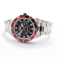 Wenger Men's Watch - Classic Black and Silver Dial Stainless Steel Bracelet | 79316C ,