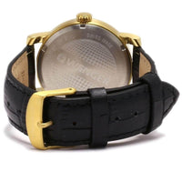 Wenger Men's Watch - Urban Vintage Yellow Gold Case Black Dial Strap | 01.1041.123 ,