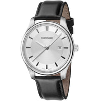 Wenger Women's Quartz Watch - City Classic Silver Dial Leather Strap | 01.1421.114 ,