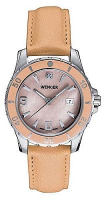 Wenger Women's Swiss Made Leather Strap Sport Watch 70383 ,
