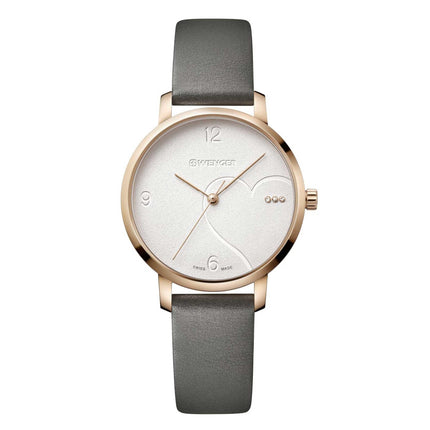 Wenger Women's Watch - Metropolitan Donnissima White Dial Grey Strap | 01.1731.111 ,