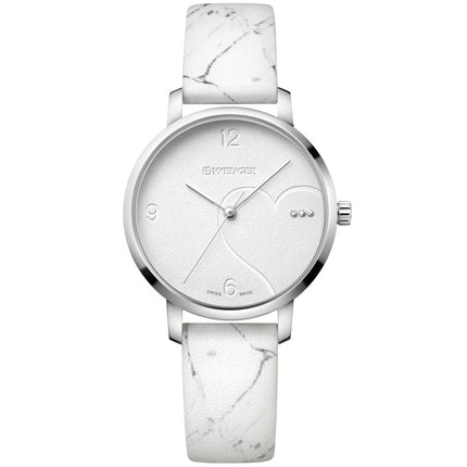 Wenger Women's Watch - Metropolitan Donnissima White Dial Leather Strap | 01.1731.109 ,