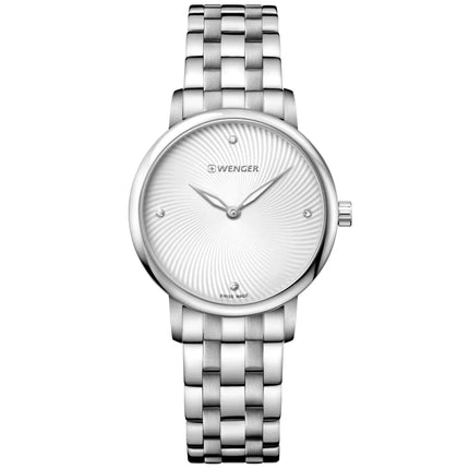 Wenger Women's Watch - Urban Donnissima Silver Tone Dial Steel Bracelet | 01.1721.109C ,