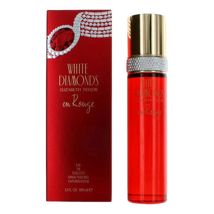 White Diamonds En Rouge by Elizabeth Taylor, 3.3 oz Eau De Toilette Spray for Women ,