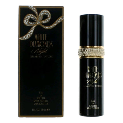 White Diamonds Night by Elizabeth Taylor, 1 oz Eau De Toilette Spray for Women ,