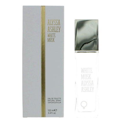 White Musk by Alyssa Ashley, 3.4 oz Eau De Toilette Spray for Women ,