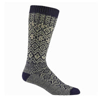Wigwam Women's Crew Socks -Classics Rorvik Lightweight Medium, Navy | F5320-586 ,