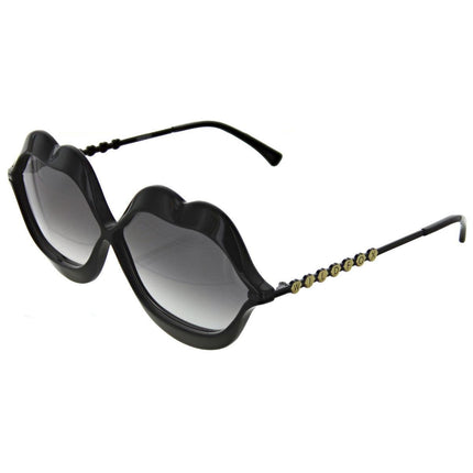 Wildfox Women's Sunglasses - Lip Service Black Frame | LIPSERVICE-BLCK-66-6-140 ,
