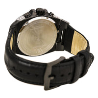 Wittnauer WN1012 Men's Gunmetal IP Steel Black Leather Strap Chronograph Gunmetal Dial Crystal Watch ,