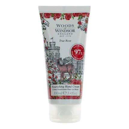 Woods Of Windsor True Rose by Woods Of Windsor, 3.4 oz Nourishing Hand Cream for Women ,