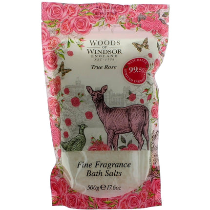 Woods Of Windsor Women's Bath Salts - True Rose Delicate Timeless Allure, 17.6 oz ,