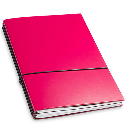 X17 Leather Notebook - A5 Bonded, Magenta, 3 Inlays | 1-405-3MG ,