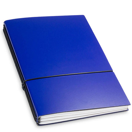 X17 Leather Notebook - A5 Bonded Plain, Squared and Lined, Blue, 3 Inlays | 1-405-3BL ,