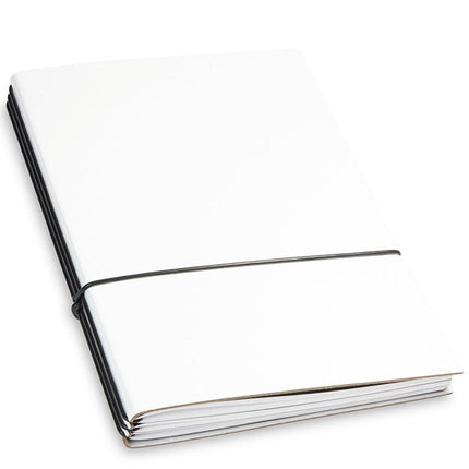 X17 Leather Notebook - A5 Bonded Plain, Squared and Lined, White, 3 Inlays | 1-405-3W ,