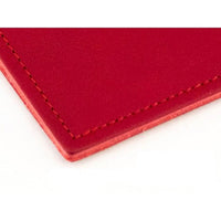 X17 Leather Notebook - A5 Plain, 5mm Squared and Lined, Red, 3 Inlays | 1-905-3R ,