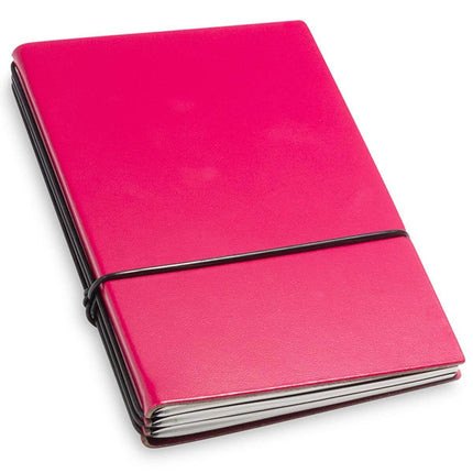 X17 Leather Notebook - A6 Bonded, Magenta, 3 Inlays | 1-406-3MG ,
