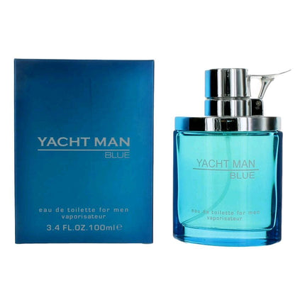 Yacht Man Blue by Myrurgia, 3.4 oz Eau De Toilette Spray for Men ,