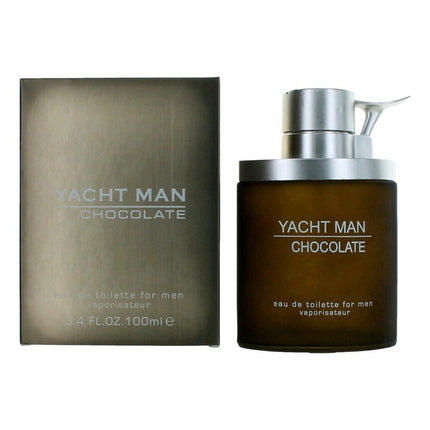 Yacht Man Chocolate by Myrurgia, 3.4 oz Eau De Toilette Spray for Men ,