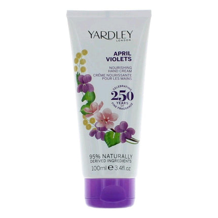 Yardley April Violets by Yardley Of London, 3.4 oz Nourishing Hand Cream for Women ,