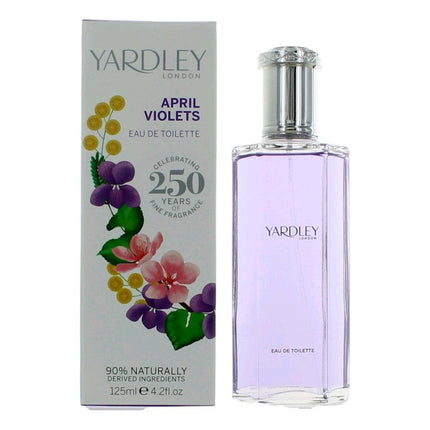 Yardley April Violets by Yardley of London, 4.2 oz Eau De Toilette Spray for Women ,
