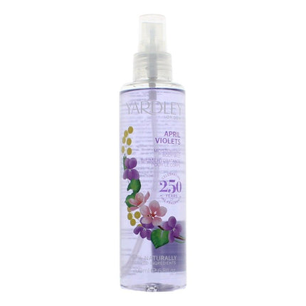 Yardley April Violets by Yardley of London, 6.8 oz Moisturising Body Mist for Women ,