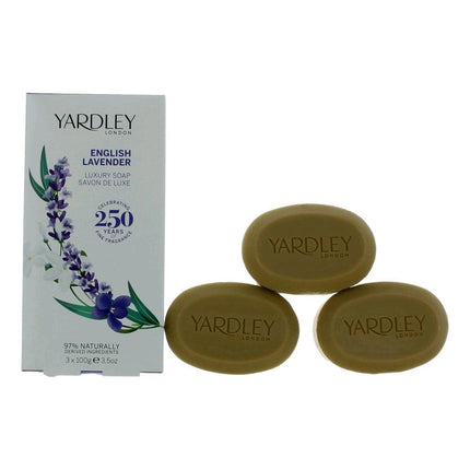 Yardley English Lavender by Yardley of London, 3 x 3.5 oz Luxury Soap for Women ,