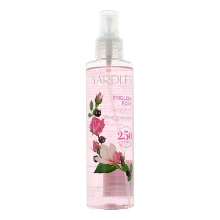 Yardley English Rose by Yardley of London, 6.8 oz Moisturising Body Mist for Women ,