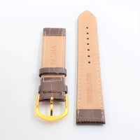 Yasha Unisex 20mm Light Brown Genuine Leather Band ,