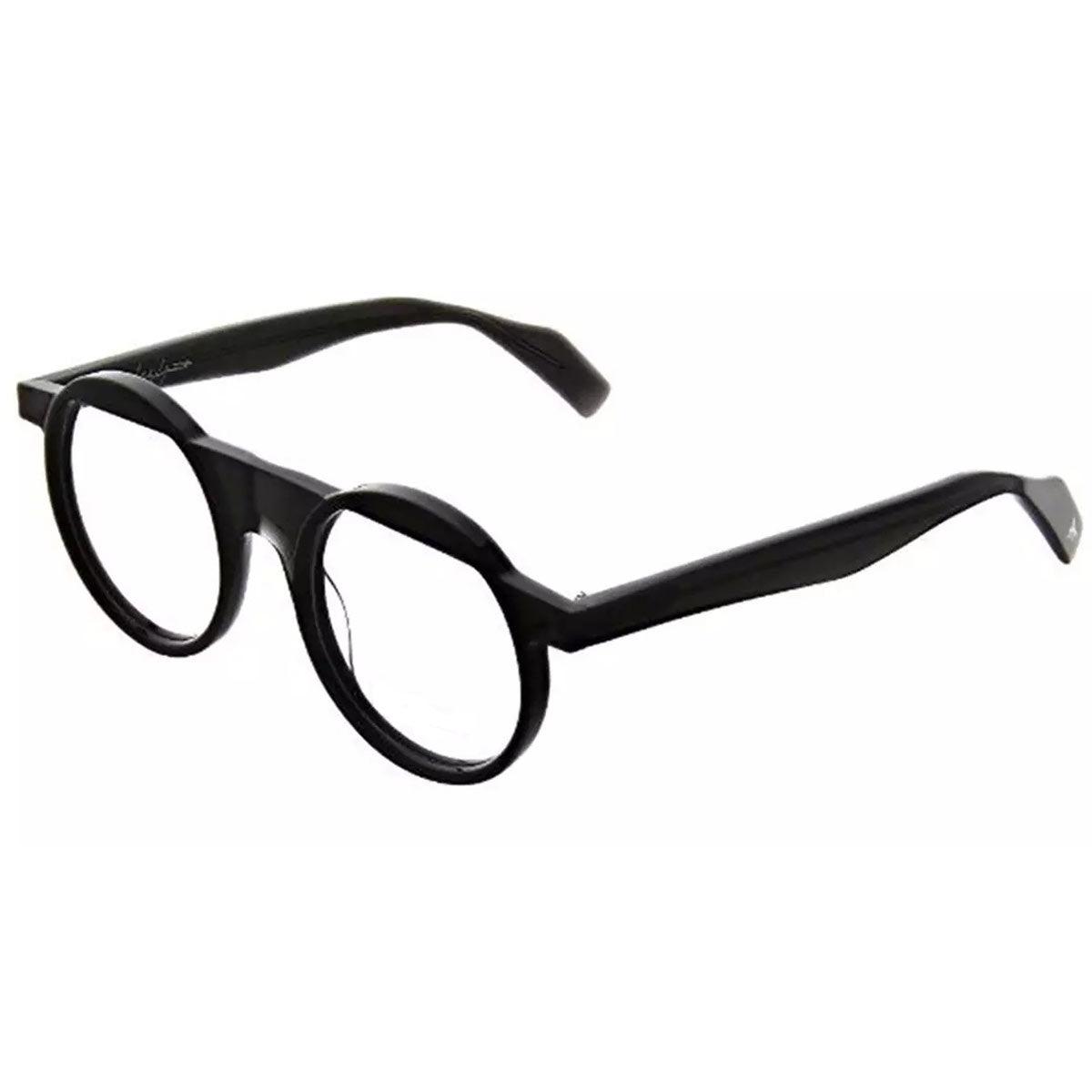 Yohji Yamamoto Unisex Eyeglasses - Black Acetate Round Frame  display picture 3