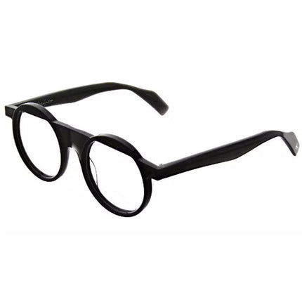 Yohji Yamamoto Unisex Eyeglasses - Black Acetate Round Frame | 1035-002-49-21-148 ,