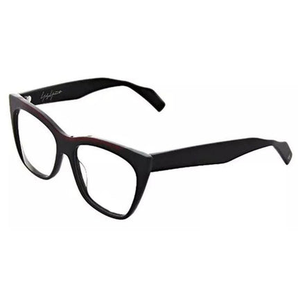 Yohji Yamamoto Unisex Eyeglasses - Black and Red Acetate Frame | 1030-002-54-16-145 ,