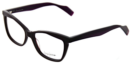 Yohji Yamamoto Women's Eyeglasses - Purple Frame Demo Lens | 1033-771-54-16-145 ,