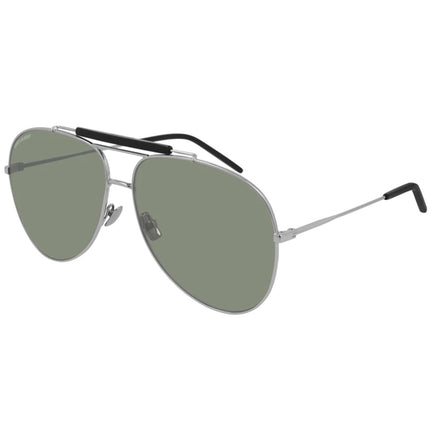 Yves Saint Laurent Unisex Sunglasses - Green Lens Aviator Frame | CLASSIC 11 OVER 005 ,